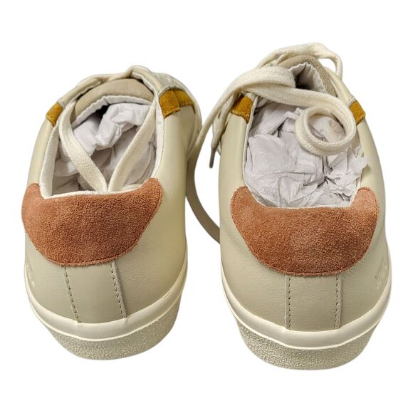 Madewell Sidewalk Low-Top Sneakers Brown Tan Leather Suede Size 7 New in Box - Picture 3 of 7